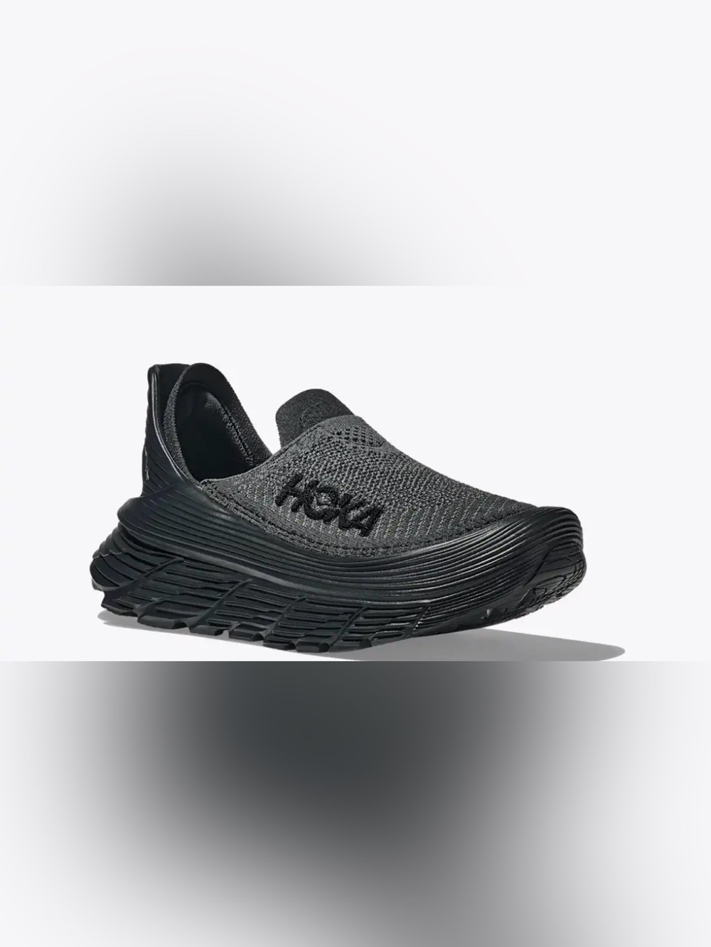 Hoka Restore TC Slip-On Athletic Shoe in Black